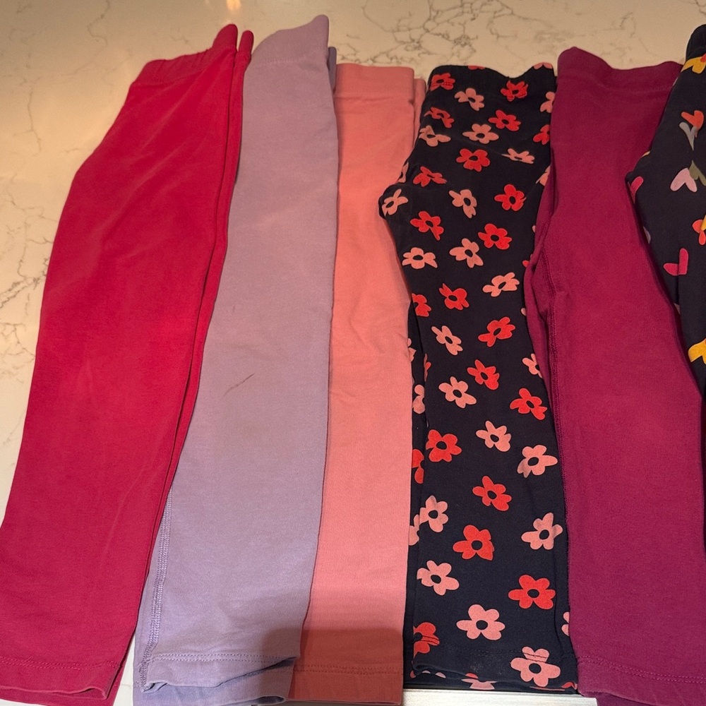 Primary Kids Leggings Set - Red, Purple, Pink, Black Floral, Wine